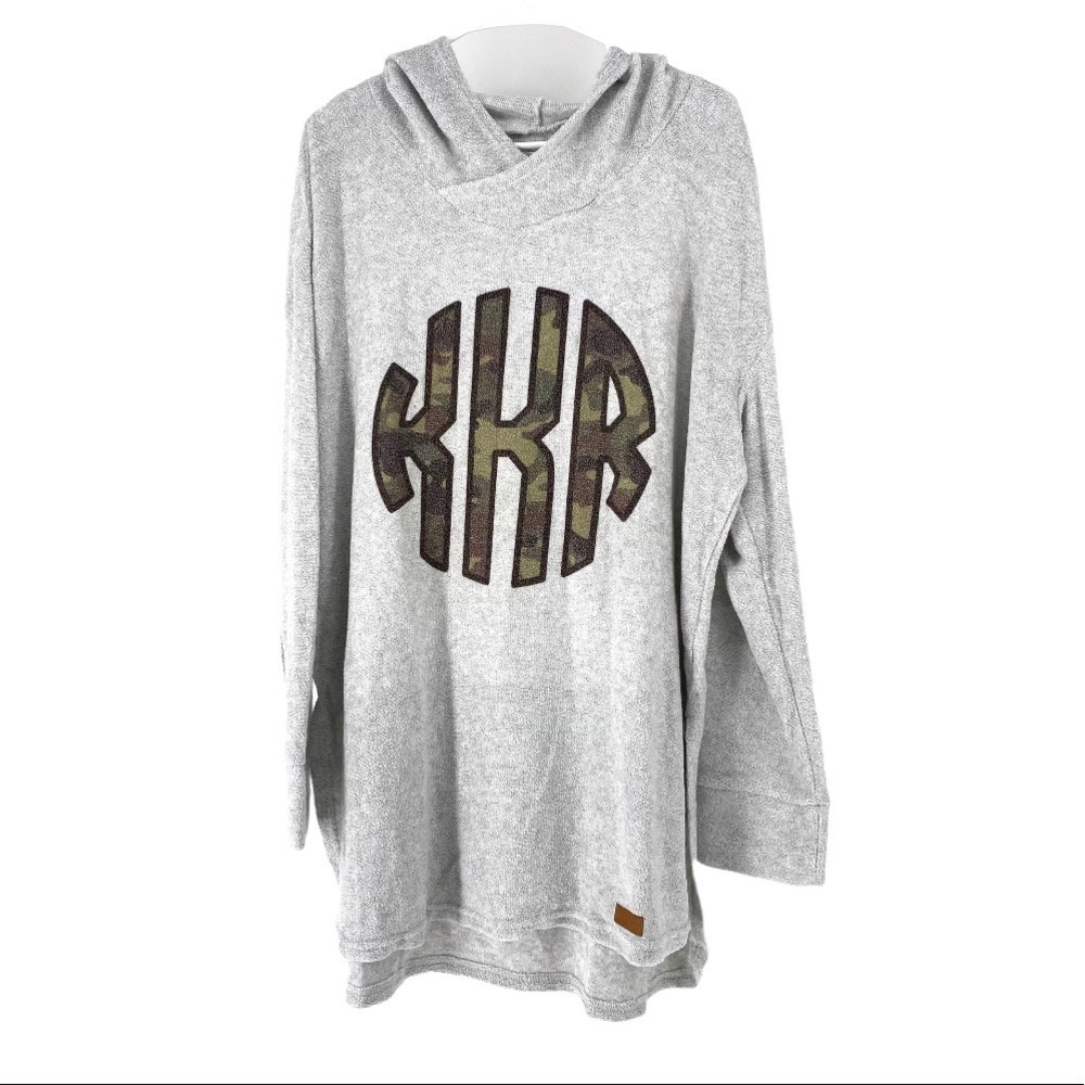 Marlelilly Women's Plus Monogrammed Hoodie 2XL/3XL